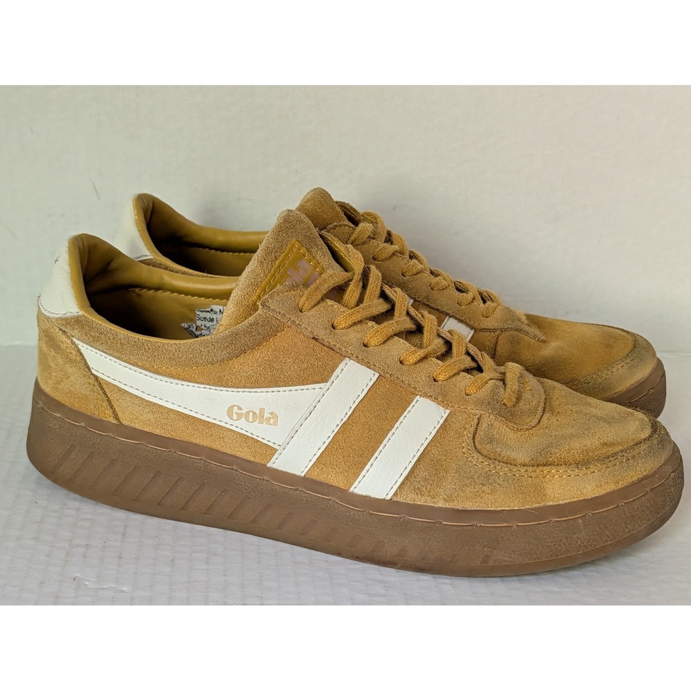 Gola Grandslam Suede Sneakers Women's 9 Tan White Gum
